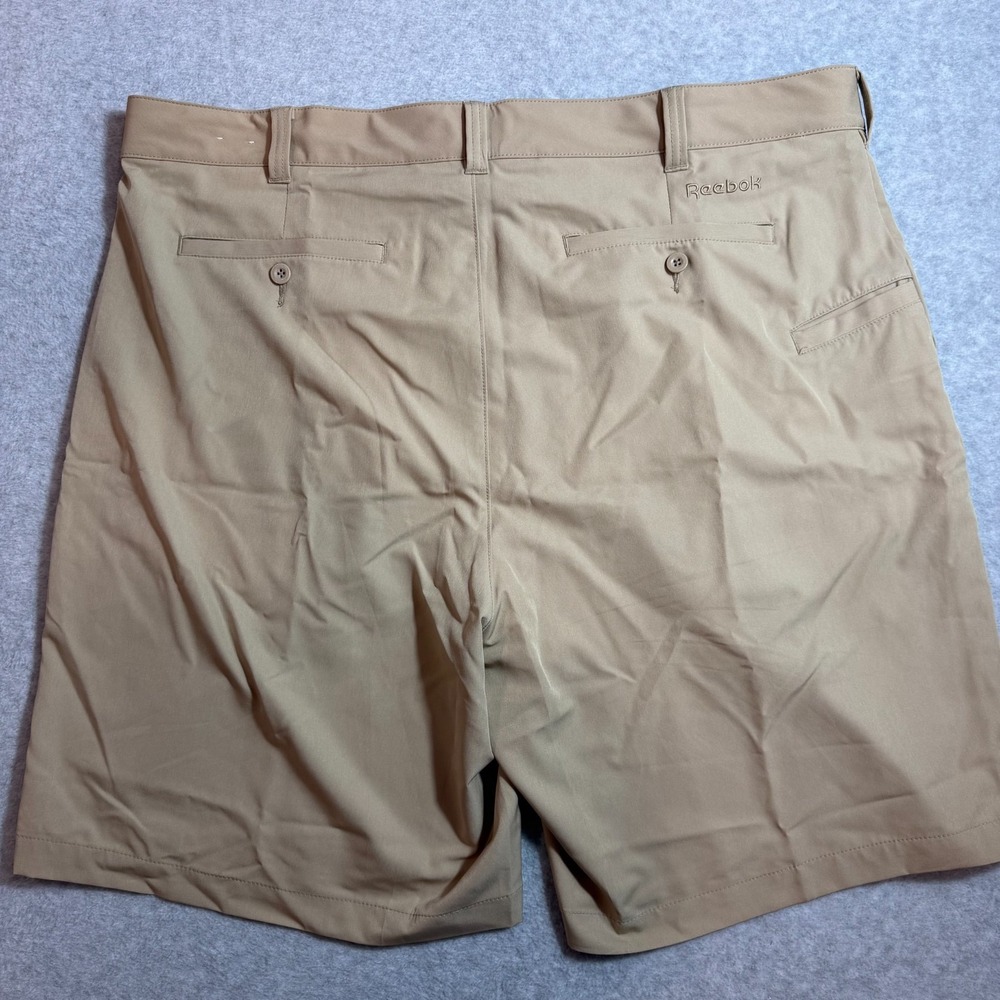 Reebok Golf Mens Pleated Front Performance Golf Shorts Size 44 Tan Khaki Stretch - Picture 4 of 10